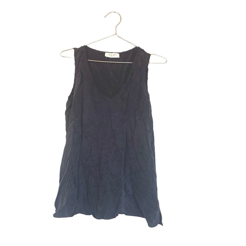 Lola & Sophie New York Silk V-Neck Top - Size Small
